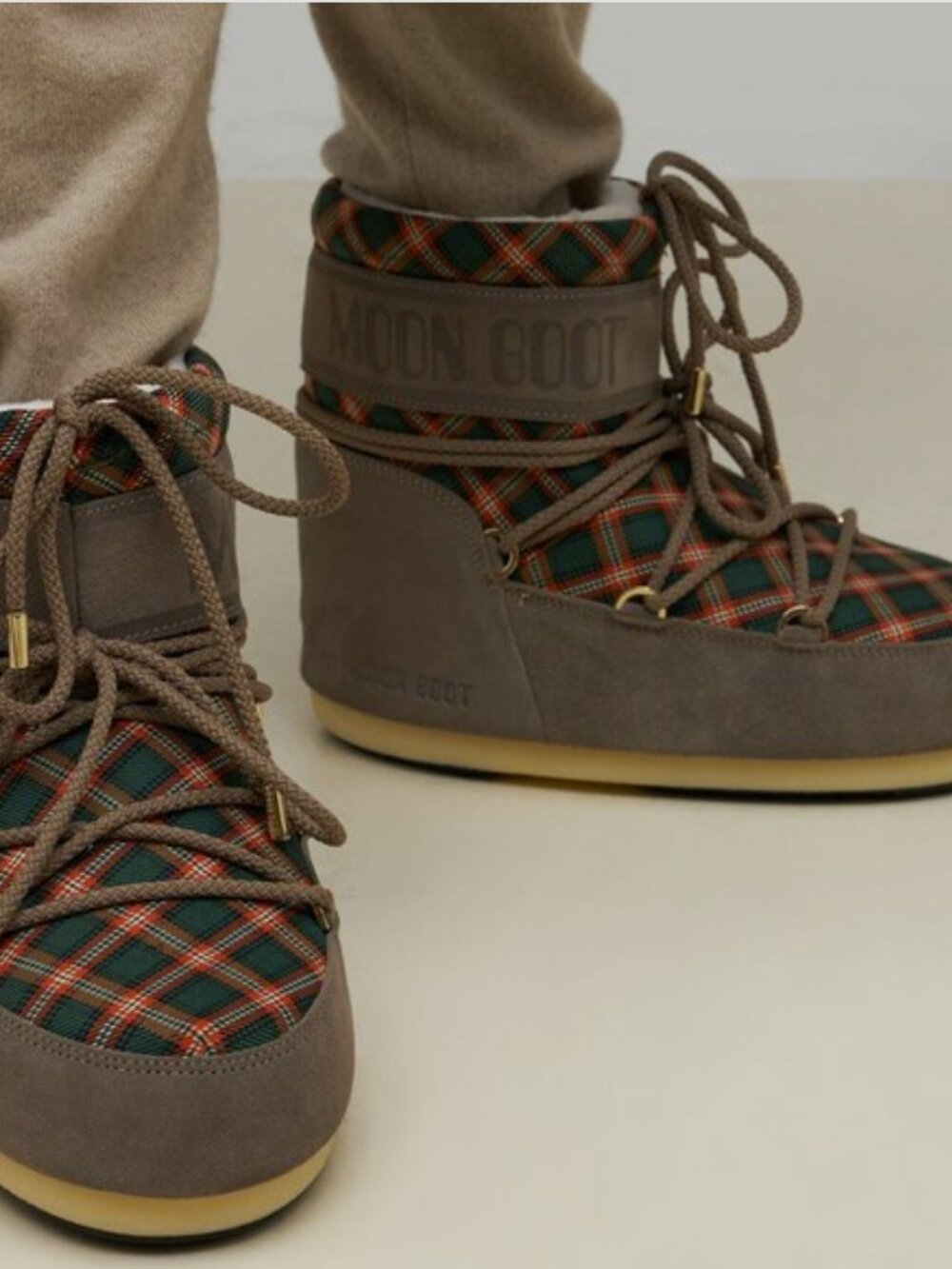 Plaid Moon Boots